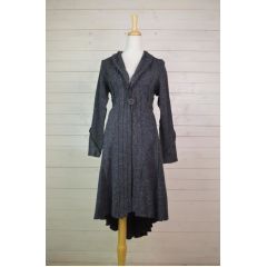 long detailed cardigan coat