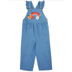 child's dungaree denim/rainbow