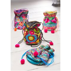 embroidered drawstring bag 