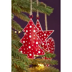 hanging metal xmas tree