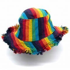 wide brim gheri rainbow hat